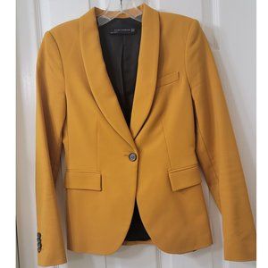 Zara Mustard Fitted Blazer